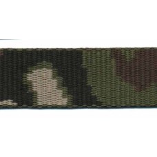 Tassenband 25mm Camouflageprint - Stevig band, per meter