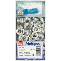 Ringen en Schijven 14 mm Zilverkleurig - Multipack 80 ringen 