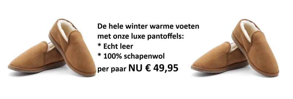 ACTIE Luxe pantoffel